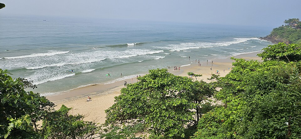 Varkala cliff and beach